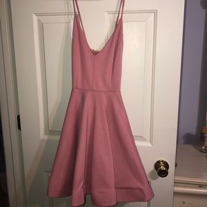 Pink mini dress